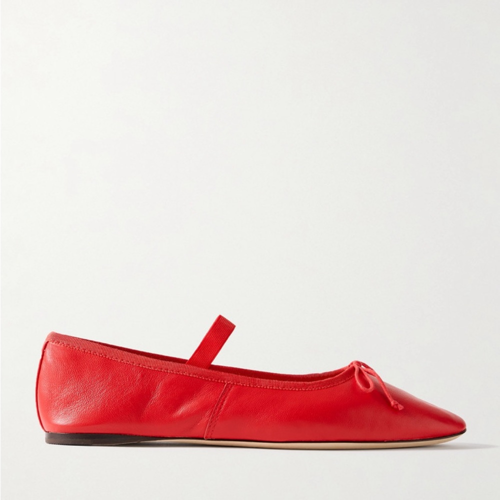 LOEFFLER RANDALL
Leonie bow-embellished leather flats